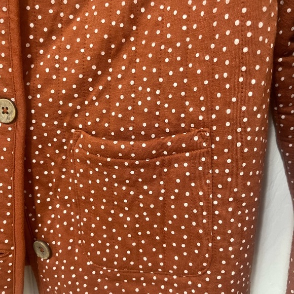 π Girls Cat & Jack Tan White Polkadot Button Front Cardigan Size L (10/12) - Picture 6 of 6